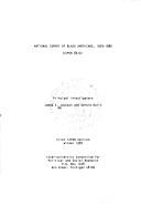 Cover of: National survey of Black Americans, 1979-1980