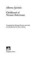 Childhood of Nivasio Dolcemare cover