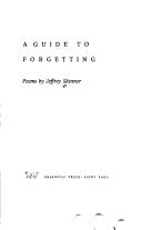 Cover of: A guide to forgetting: poems