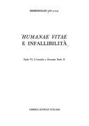 Cover of: Humanae vitae e infallibilità: Paolo VI, il Concilio e Giovanni Paolo II