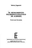 Cover of: pensamiento filosófico-político de Alberdi