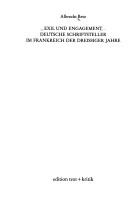 Cover of: Exil und Engagement by Albrecht Betz