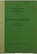 Cover of: Symposion für Alfred Heuss by herausgegeben von Jochen Bleicken.