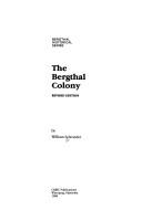 The Bergthal colony by William Schroeder