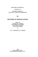 The poems of Hamzah Fansuri by Hamzah Fansuri