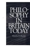 Cover of: Philosophy in Britain today