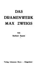 Cover of: Das Dramenwerk Max Zweigs