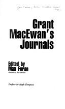 Cover of: Grant MacEwan's journals by Grant MacEwan