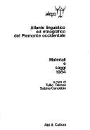Cover of: Atlante linguistico ed etnografico del Piemonte occidentale