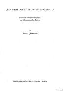 Cover of: "Ich gehe nicht leichten Herzens--": Adenauers letzte Kanzlerjahre : ein dokumentarischer Bericht