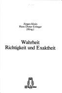 Cover of: Wahrheit, Richtigkeit und Exaktheit