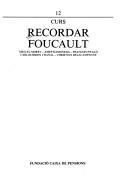 Cover of: Recordar Foucault