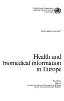 Cover of: Health and biomedical information in Europe