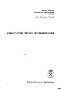 Cover of: Zagadnienia teorii pedagogicznej