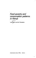 Cover of: Food poverty and consumption patterns in Kenya