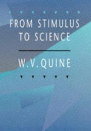 From Stimulus to Science by Willard Van Orman Quine