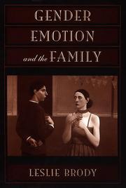 Cover of: Gender, emotion, and the family