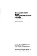 Cover of: Library and information services of management development institutions: a practical guide