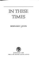 Cover of: In these times