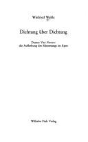 Cover of: Dichtung über Dichtung: Dantes Vita nuova, die Aufhebung des Minnesangs im Epos
