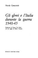 Cover of: Gli Ebrei e l'Italia durante la guerra, 1940-45