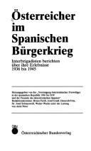 Österreicher im Spanischen Bürgerkrieg by Bruno Furch