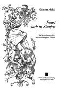 Cover of: Faust starb in Staufen by Günther Mahal