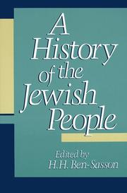 Cover of: A History of the Jewish People by Hayim Ben-Sasson