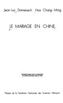 Cover of: Le mariage en Chine