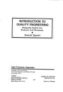 Cover of: Introduction to quality engineering by Genʼichi Taguchi