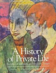 Cover of: A History of Private Life, Volume V, Riddles of Identity in Modern Times (History of Private Life)