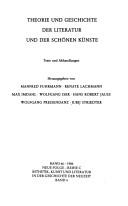 Cover of: Epochenbewusstsein und Kunsterfahrung: Studien zur geschichtsphilosophischen Ästhetik an der Wende vom 18. zum 19. Jahrhundert in Frankreich und Deutschland