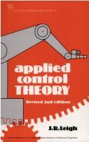 Cover of: Applied control theory by J. R. Leigh