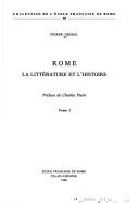Cover of: Rome, la littérature et l'histoire