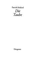 Cover of: Die Taube