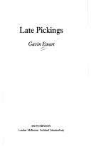 Cover of: Late pickings