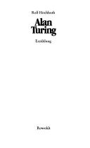 Cover of: Alan Turing: Erzählung