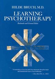 Cover of: Learning Psychotherapy by Hilde Bruch