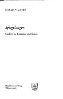 Cover of: Spiegelungen: Studien zu Literatur und Kunst