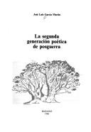 Cover of: La segunda generación poética de posguerra
