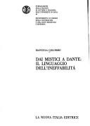 Cover of: Dai mistici a Dante by Manuela Colombo