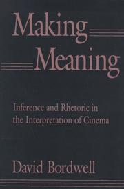 Making meaning by David Bordwell
