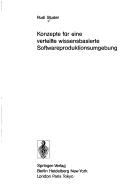 Cover of Konzepte für eine verteilte wissensbasierte Softwareproduktionsumgebung