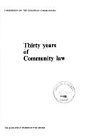 Cover of: Treinta años de derecho comunitario.