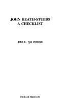 Cover of: John Heath-Stubbs: a checklist