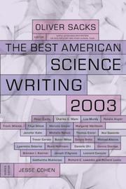 Cover of: The Best American Science Writing 2003 (Best American Science Writing) | Oliver Sacks