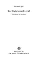 Cover of: Der Rhythmus des Beowulf: eine Akzent- und Takttheorie