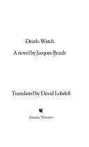 Cover of: Death-watch: a novel