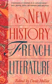 Cover of: A new history of French literature by edited by Denis Hollier ; with R. Howard Bloch ... [et al.].