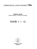 Cover of: Esaïe 1-12